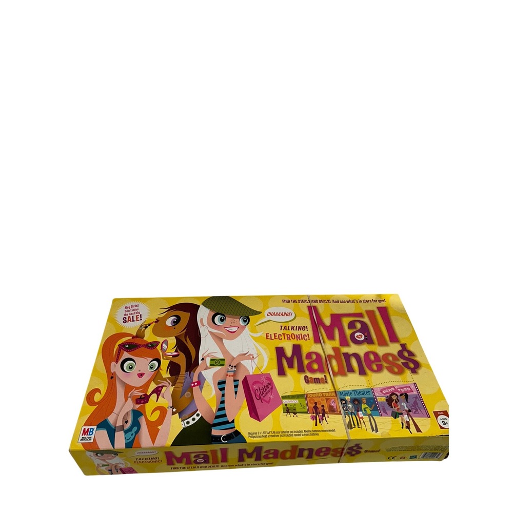 Milton Bradley Mall Madness Game OS Yellow Talking Electronic Kids